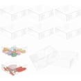thumbnail image 1 of 10 cajas de regalo transparentes de plástico de 6,3 x 6,3 x 2 pulgadas, 1 of 9