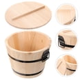 thumbnail image 4 of Wooden Sushi Rice Container Cooked Rice Bucket Cooked Rice Barrel for Restaurant, 4 of 8