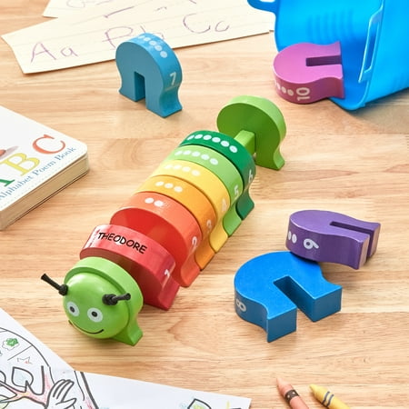 Melissa & Doug® Personalized Wooden Counting Caterpillar