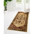 thumbnail image 3 of Unique Loom Saturn Collection Area Rug - Outlook (2' 2" x 5' Runner Cream/Cream), 3 of 8