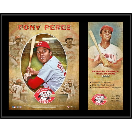 Hall Of Fame Plaque - Tony Perez Cincinnati Reds 12