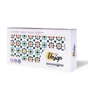 Biggdesign Star Backgammon Set with Magnetic Closure, 19.7 Inch Scratch Resistant Folding MDF Board Game, Premium Checkers and Dice, Gift Box, Made in Türkiye