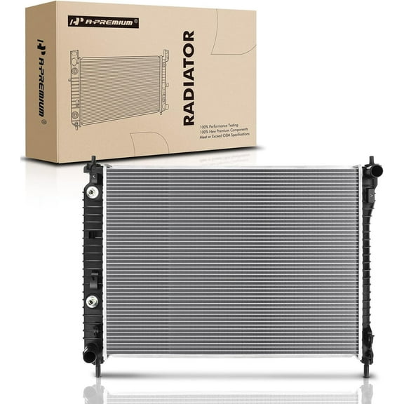 A-Premium Engine Coolant Radiator Assembly with Transmission Oil Cooler Compatible with Saturn Vue 2008-2010 & Chevrolet Captiva Sport 2008-2015, Automatic Transmission