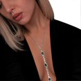 thumbnail image 1 of Sexy Green Crystal Body Harness Chain Bra Jewelry Rhinestone Bra Chain Necklace Multi Layered Waist Belly Chain for Women (Rhinestone-gold)---Product, 1 of 5