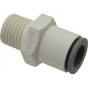 3/8" OD, 1/4 NPTF, Bio-Sourced Nylon 11 Push-to-Connect Male Connector