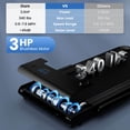 thumbnail image 4 of Superfit 3-in-1 Folding Treadmill with Smart Apps Remote Control LED Display and Speakers Black, 4 of 10