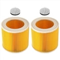 thumbnail image 2 of 2 Pcs Cartridge Filter for Karcher Vacuum Cleaner WD3 Premium, 2 of 5