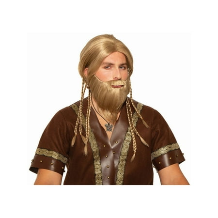Halloween Deluxe Viking Moustache With Beard