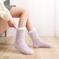 thumbnail image 4 of 1 par de calcetines cálidos de invierno, pantuflas, calcetines térmicos para la cama, calcetines para el suelo del hogar, 4 of 7