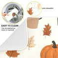 thumbnail image 2 of Yayeee Dish Drying Mat for Kitchen Counter 16"x18" Microfiber Absorbent Pad, Hand Drawn Pumpkin, 2 of 7