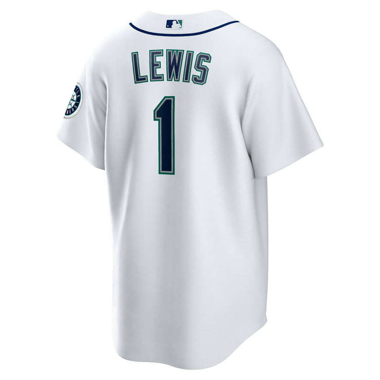 Men's Nike Kyle Lewis White Seattle Mariners Replica Player Name Jersey 