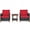 Red, variant on Spaco Patio Furniture 3 Pieces Conversation Sets Outdoor Wicker Rattan Chairs Garden Backyard Balcony Porch Poolside loveseat with Washable Cushion and Acacia Wood Tabletop-Turquoise