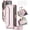 Pink, variant on Compatible with iPhone 17 Pro Max 6.9 inch Zipper Wallet Phone Case Tempered Glass Screen Protector Crossbody Lanyard Strap Flip Card Holder Slot Cell Cover for i Phone17 17Pro i17ProMax Women Purple