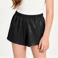 thumbnail image 6 of WAVSUF Girls Leggings Shorts Classic Fit Elastic Waist Comfort Soft Casual Summer Sports Shorts Black Size 6, 6 of 10