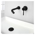 thumbnail image 1 of Wallmounted solid brass faucet, concealed installation, 360° swivel spout, singlehandle mixing valve, 1 of 5