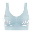 thumbnail image 4 of Mgmyaa Women's Wirefree Seamless Sports Bra Comfort Support Bralette Everyday Yoga Wear T-Shirt Light Push Up Design Breathable Lifting Soft Full, 4 of 6