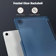 thumbnail image 6 of Fintie SlimShell Case for Samsung Galaxy Tab A11+ Plus 2025/ A9+ Plus 11 Inch 2023, Lightweight Stand Translucent Frosted Back Cover, Auto Wake/Sleep, Navy, 6 of 9