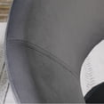 thumbnail image 3 of iooHug Modern Silky Velvet Upholstered Accent Chair with Metal Sled Base.(Gray), 3 of 7