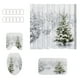 thumbnail image 2 of Christmas Shower Curtain Santa Curtain Background Cloth Hanging Cloth Bathroom Set, 2 of 6