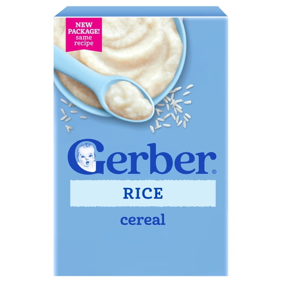 Gerber Baby Cereal, Baby Rice Cereal, Baby Breakfast, Stage 1 8 oz