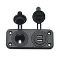 thumbnail image 2 of Yeacher 5V 4.8A Dual USB Car Charger Switch Panel 2 Ports Green Light Waterproof Cigarette, 2 of 8