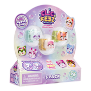 Clickeez Series 3 5-Pack, 5 Collectible Character Keyboard Keys Click and Clack, Create Your Own Keychain, Ages 6+