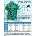 thumbnail image 2 of Skull Pineapple with Sunglasses Hawaiian Shirt for Men, Tropical Style, Button Down Summer Beach Short Sleeve, S-5XL, 2 of 3