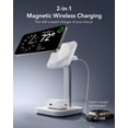 thumbnail image 2 of Estación de carga ESR 2 en 1 para Apple MagSafe iPhone White, 2 of 7