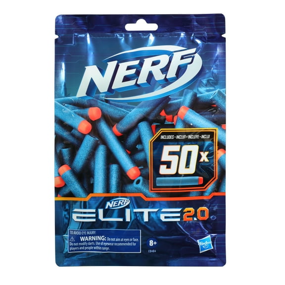Nerf Elite 2.0 50-Dart Refill Pack, Includes 50 Official Nerf Elite 2.0 Darts