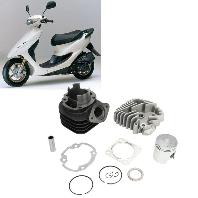 Top End Rebuild Kit, Aluminium Alloy Rustproof Cylinder Piston Kit For Dio50 ZX50 AF34 AF35 70cc