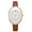 Brown, variant on Women'S Oval Wrist Watches: Ultra-Thin Leather Watch Creative Bar Scale Analog Quartz Watch Causal Business Dress Ladies Wristwatch with Leather Strap