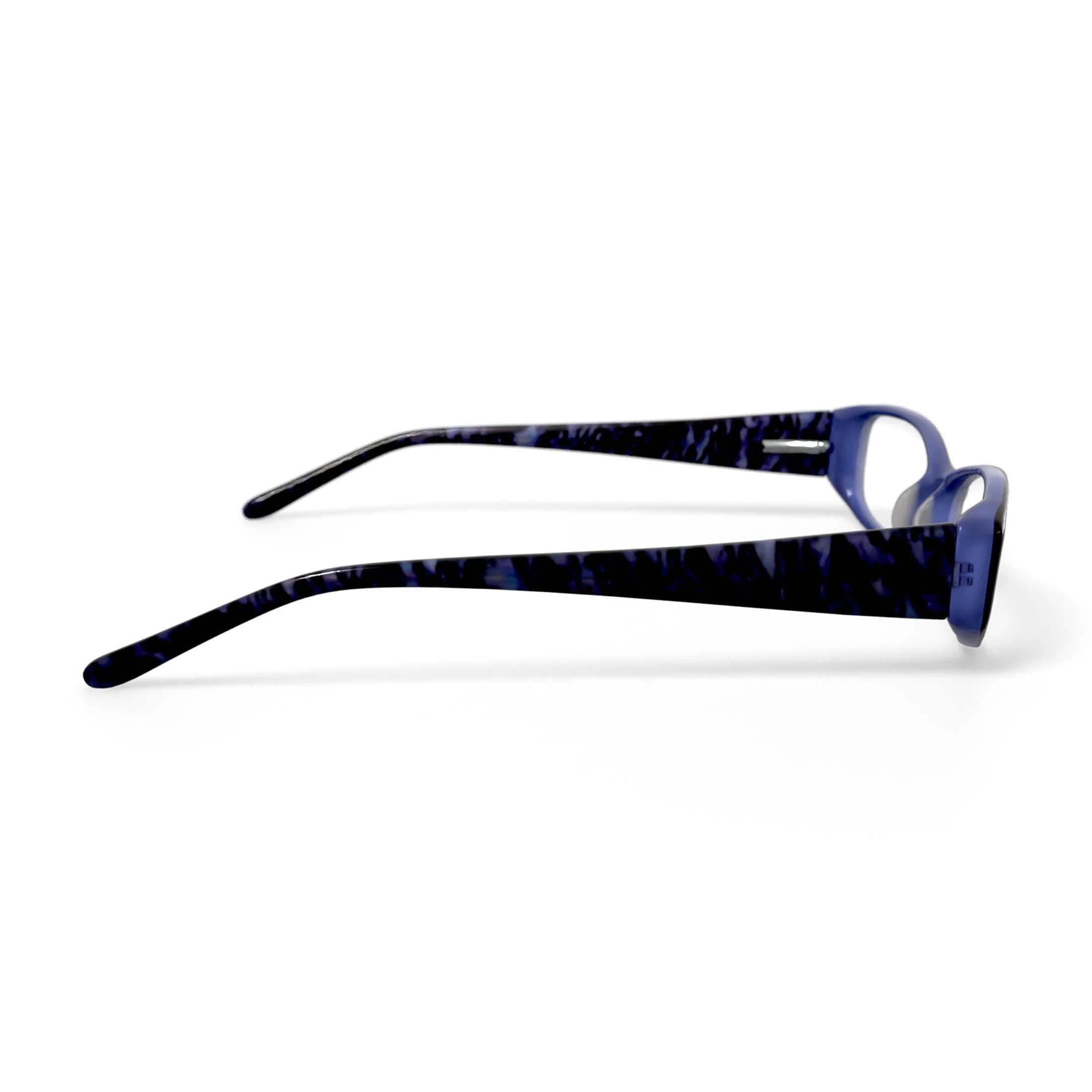 Walmart Women's FM14111 Rectangular Prescription Eyeglasses with Case, Black/Purple