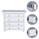 thumbnail image 5 of FELTECHELECTR Mini mueble con cajones para sala de estar (blanco), 5 of 6