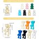 thumbnail image 5 of 28 colgantes de oso de aleación en 2 estilos. Colgantes de aleación con forma de oso. Pequeño dije colgante para hacer collares, pulseras y joyas. Colores surtidos., 5 of 6
