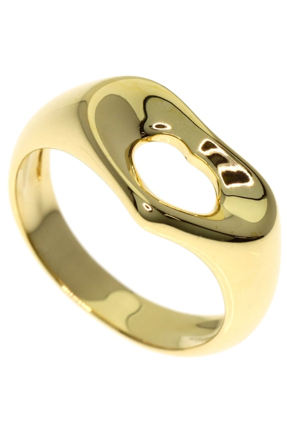 Pre-Owned Tiffany & Co. Open Heart Ring, 18K Yellow Gold, Women's.