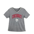 thumbnail image 5 of Women's Gameday Couture Gray Cincinnati Bearcats Iconic Edge Rhinestone V-Neck T-Shirt, 5 of 7