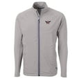 thumbnail image 2 of Men's Cutter & Buck Gray Auburn Tigers Adapt Eco Knit Hybrid Recycled Full-Zip Jacket, 2 of 3