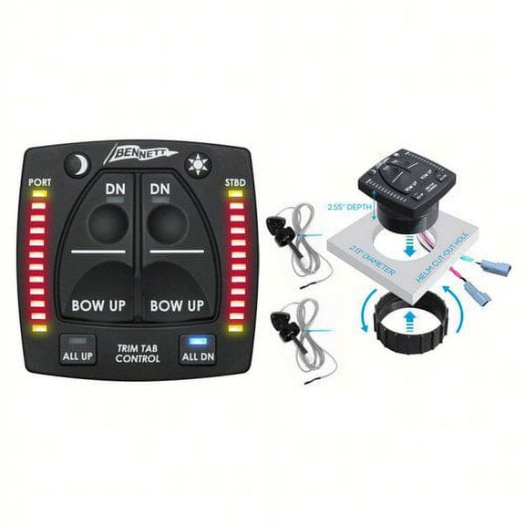 Yamaha  6BT-50103-41-00 Hydraulic Control With Indicator All In One; 6BT501034100