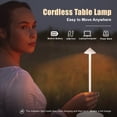 thumbnail image 3 of Coliware White Cordless Table Lamp, Rechargeable LED Lamp with Touch Control, Waterproof Portable Night Light with 3 Color Temperatures, Decoration Furniture for Home Outdoor, 3 of 7