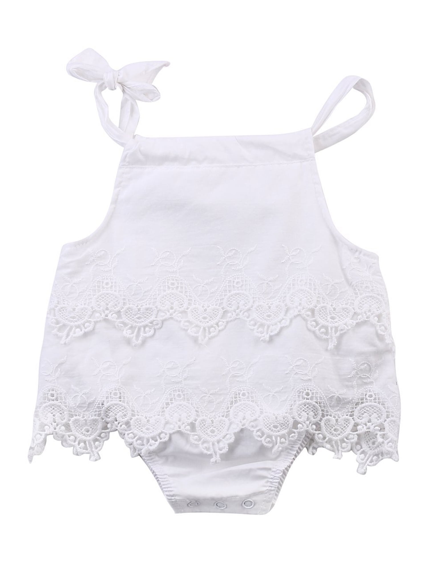 Newborn Infant Baby Girls Tutu Skirt Outfit Clothes Romper Bodysuit Lace Pants 