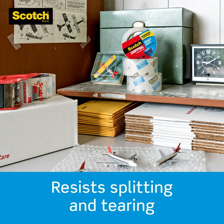 Scotch Shipping Packaging Tape With Dispenser, Heavy Duty, 1.88 X