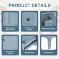 thumbnail image 4 of Alvantor 30" Bathroom Vanity with Ceramic Sink, Freestanding Storage Cabinet with Flip Drawers Blue, 4 of 9