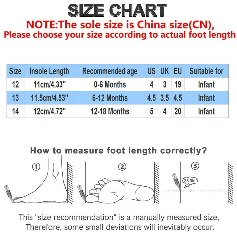 Boots baby store size guide