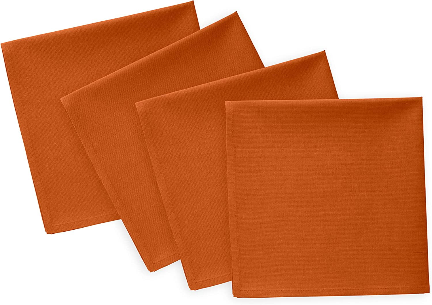 Cotton Linen Cinnamon Napkins Set of 4 Natural Fabric Dinner Napkins
