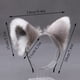 thumbnail image 2 of Furry Animal Cat Ears Diadema Cat Helmet Halloween Cosplay Party Soft, Color 21 Rojo Verde, 2 of 3