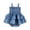 Navy, variant on Gunia Toddler Outfits For Girls Stylish Denim Dress Soft With Adjustable Straps Snap Closure Girl Romper Clothes Set 3-18 Months