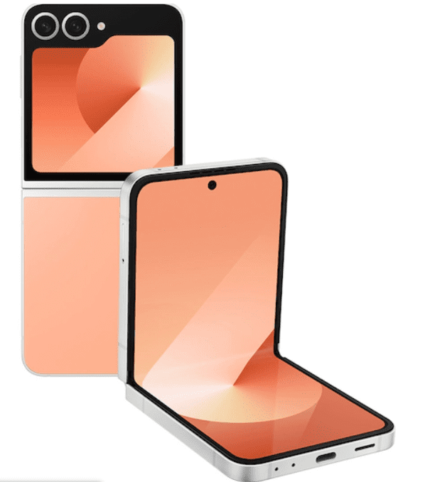 Unlocked, Samsung, Galaxy Z Flip6, Cell Phone, 512GB Storage 12GB RAM, Peach