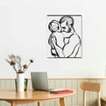 thumbnail image 3 of JEUXUS  Couples Minimalist Line Poster Kisses and Hugs  Canvas Art Printing Wall Decoration Modern Black and White Art Painting Picture Female Office Bedroom Bathroom Living Room  Size:, 3 of 5
