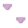 thumbnail image 4 of Minnieouse Calzoncillos de algodón Ropa interior elástica Mujer Cómodas bragas desechables Boyshort Suministros Posparto Embarazada Púrpura Púrpura 2piezas, 4 of 6