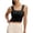 Black, variant on Tank Tops for Women Square Neck Sleeveless Quick Dry Running Tees Summer Stretchy Athletic Tops with Built in Bra
